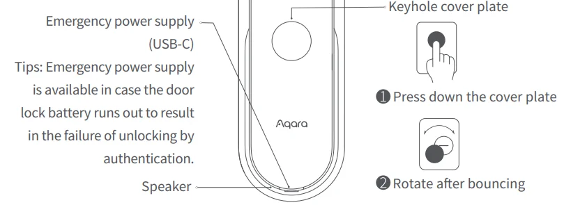 Aqara Smart Door Lock D100 Zigbee Keyless Entry 2