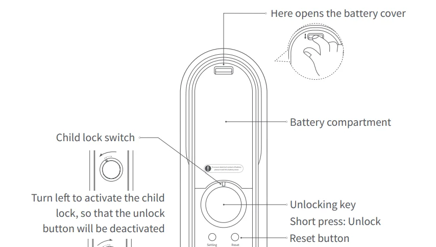 Aqara Smart Door Lock D100 Zigbee Keyless Entry 3