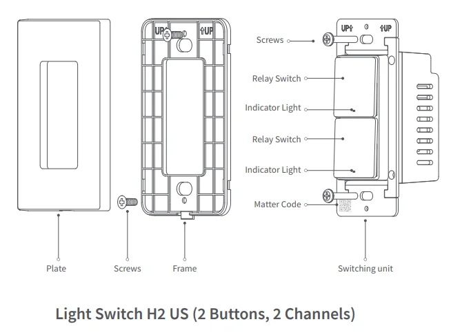 Aqara Smart Light Switch H2-2