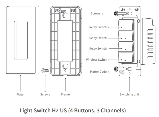 Aqara Smart Light Switch H2-3