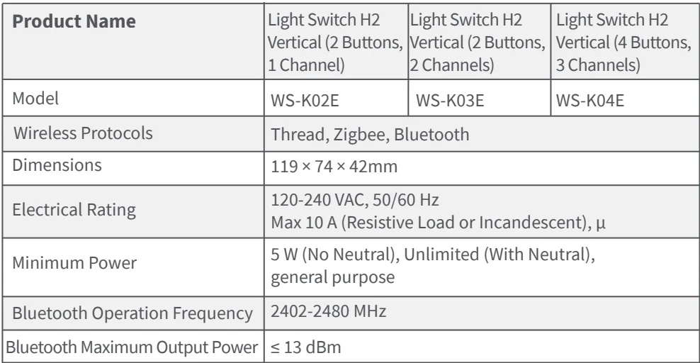 Aqara Smart Light Switch H2-41