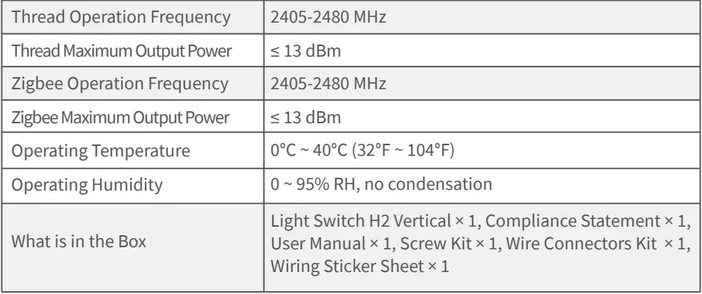 Aqara Smart Light Switch H2-42