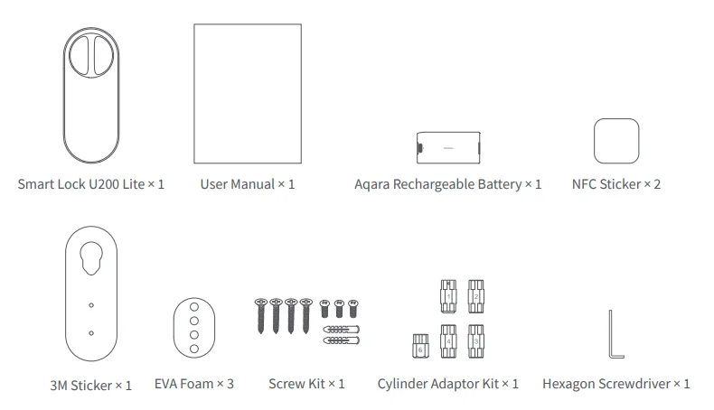 Aqara Smart Lock U200 Lite User Guide Aqara Smart Lock U200 Lite User Guide 1