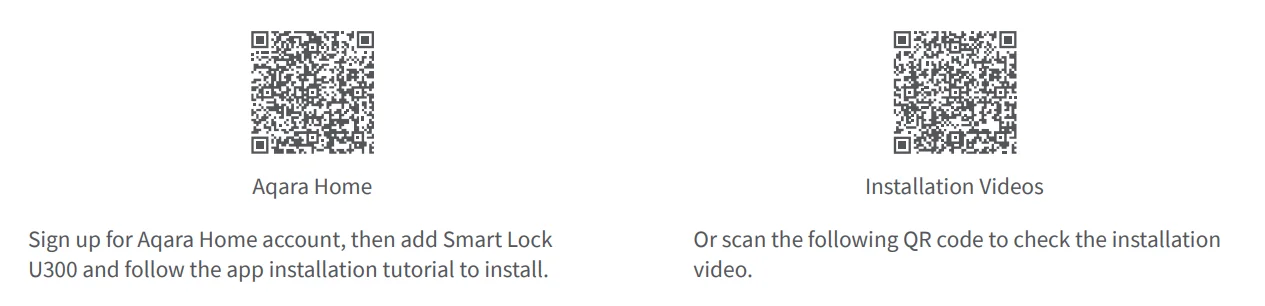 Aqara Smart Lock U300 User Guide 4