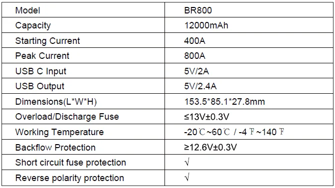 Buture BR800 Car Jump Starter-4