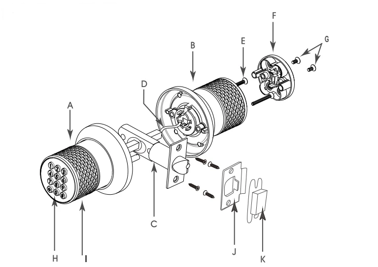Code Lock YL-98A Digital Lock Door Keypad Entry User Manual 4