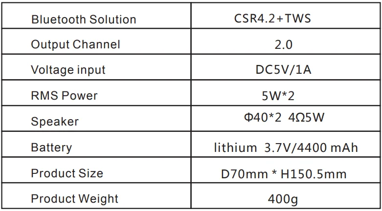 Comiso X26 Waterproof Wireless Bluetooth Speaker Instruction Manual Comiso X26 Waterproof Wireless Bluetooth Speaker-3