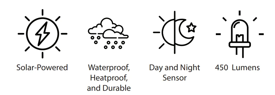 Dartwood 100 LED Solar Spotlight User Guide 2