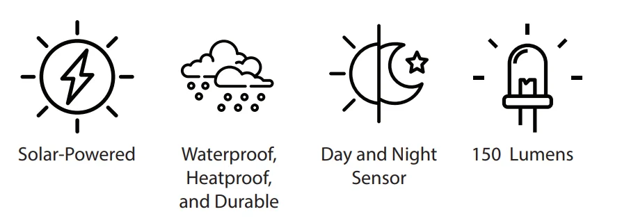 Dartwood 20 LED Solar Spotlight Instruction Manual Dartwood 20 LED Solar Spotlight 2