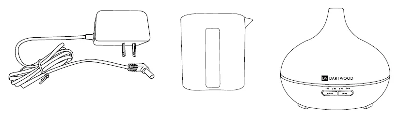 Dartwood 300ml Aromatherapy Humidifier-Diffuser User Manual Dartwood 300ml Aromatherapy Humidifier-Diffuser 1