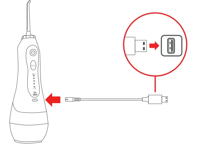 Dartwood Cordless Oral Irrigator User Manual Dartwood Cordless Oral Irrigator 3