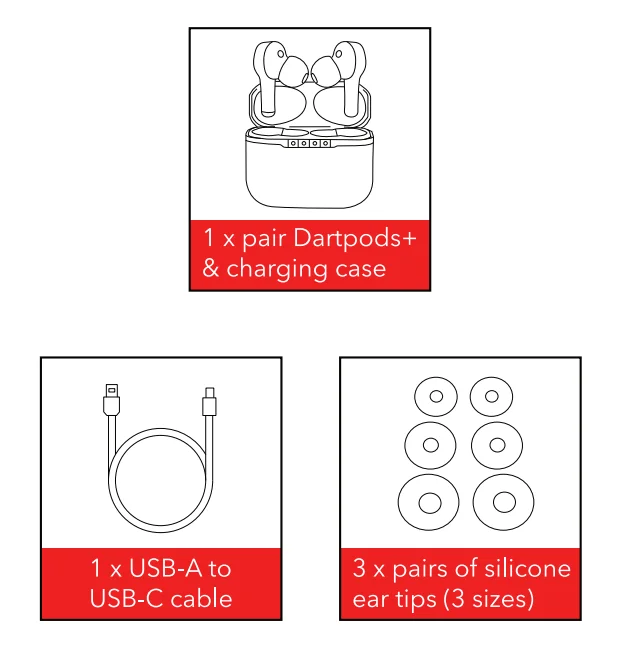 Dartwood Dartpods Plus ANC Wireless Earbuds User Manual Dartwood Dartpods Plus ANC Wireless Earbuds 1