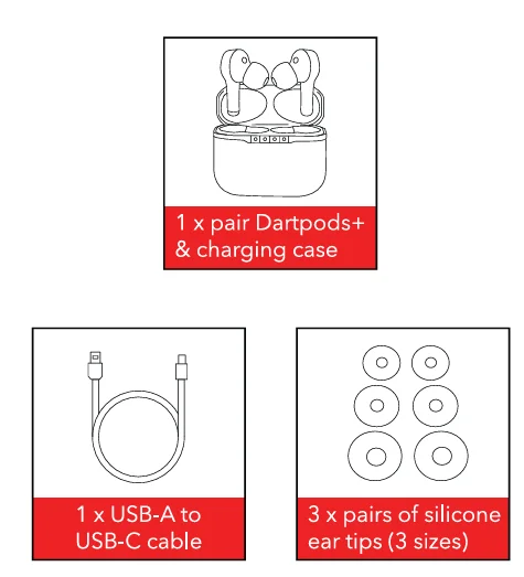 Dartwood Dartpods Plus ANC Wireless Earbuds 1