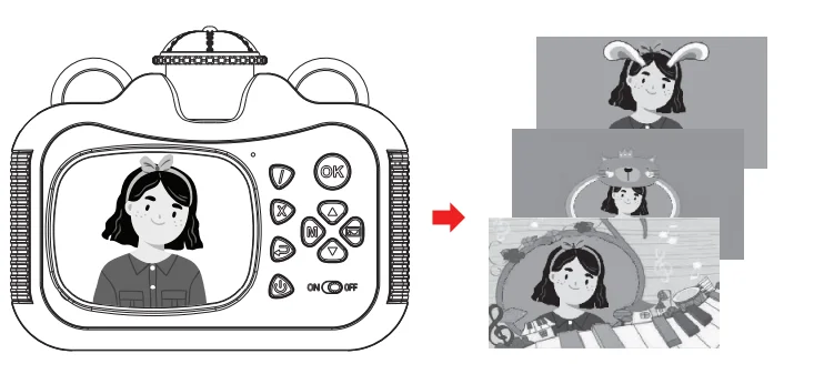 Dartwood Instant Print Camera for Kids-12