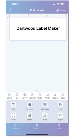 Dartwood Label Maker User Manual 9