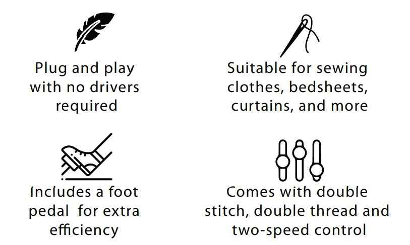 Dartwood Mini Sewing Machine for Kids-2