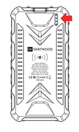 Dartwood Solar Power Bank User Guide Dartwood Solar Power Bank-8