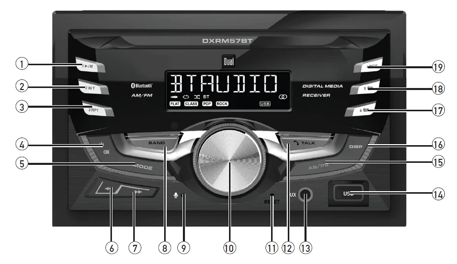 Dual DXRM57BT Car Stereo Multimedia Receiver User Guide Dual DXRM57BT Car Stereo Multimedia Receiver-13