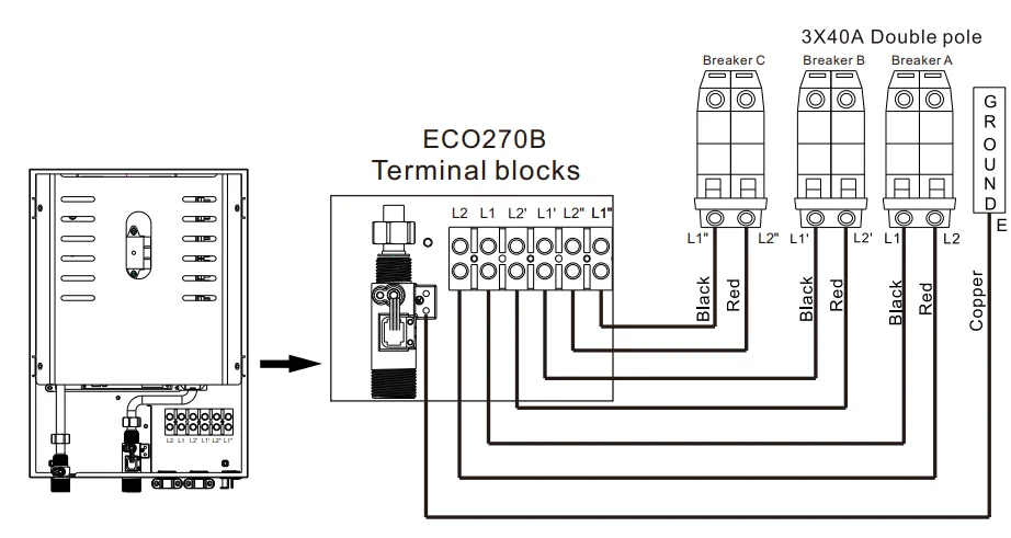 EcoTouch ECO140B Electric Tankless Water Heater User Manual 13