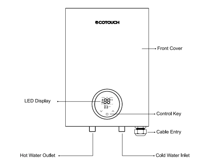 EcoTouch ECO140B Electric Tankless Water Heater User Manual 2