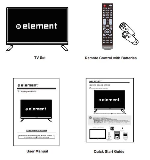 Element ELEFW195 720p LED HDTV User Guide 1