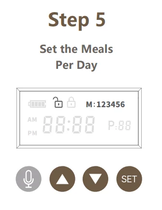 Espelho DU3L-KP Automatic Cat Food Dispenser User Manual Espelho DU3L-KP Automatic Cat Food Dispenser-5