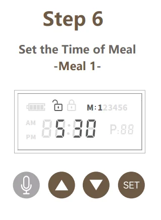 Espelho DU3L-KP Automatic Cat Food Dispenser User Manual Espelho DU3L-KP Automatic Cat Food Dispenser-6