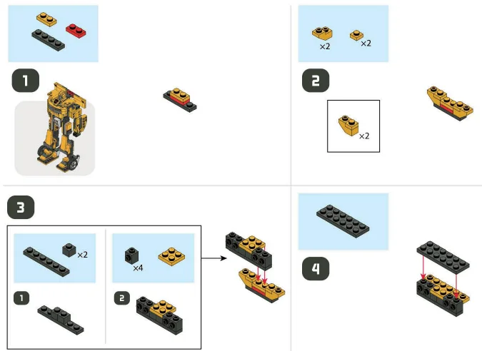 Hasbro 36421 Kre-o Transformers Bumblebee Instructions Hasbro 36421 Kre-o Transformers Bumblebee-28