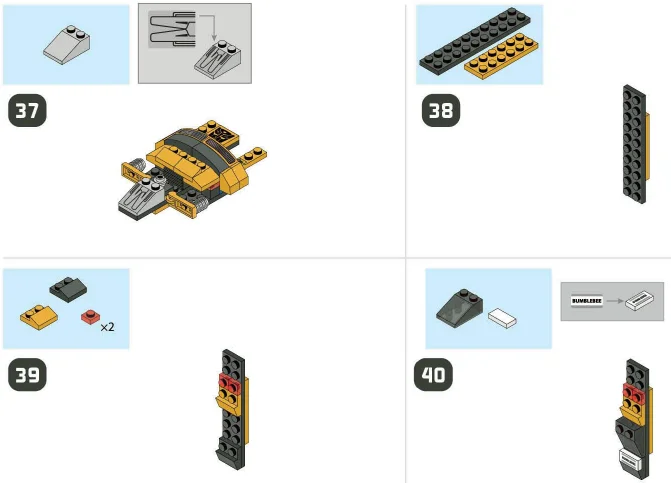 Hasbro 36421 Kre-o Transformers Bumblebee Instructions Hasbro 36421 Kre-o Transformers Bumblebee-37