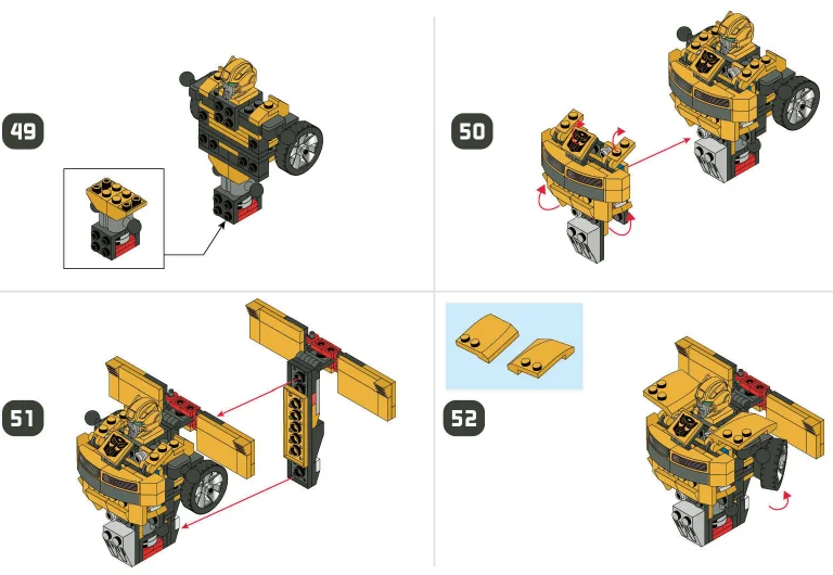Hasbro 36421 Kre-o Transformers Bumblebee Instructions Hasbro 36421 Kre-o Transformers Bumblebee-40