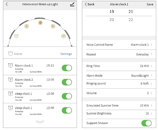 HeimVision Smart Wake-up Light Alarm Clock 31