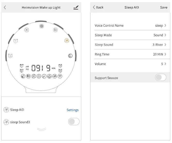 HeimVision Smart Wake-up Light Alarm Clock 35