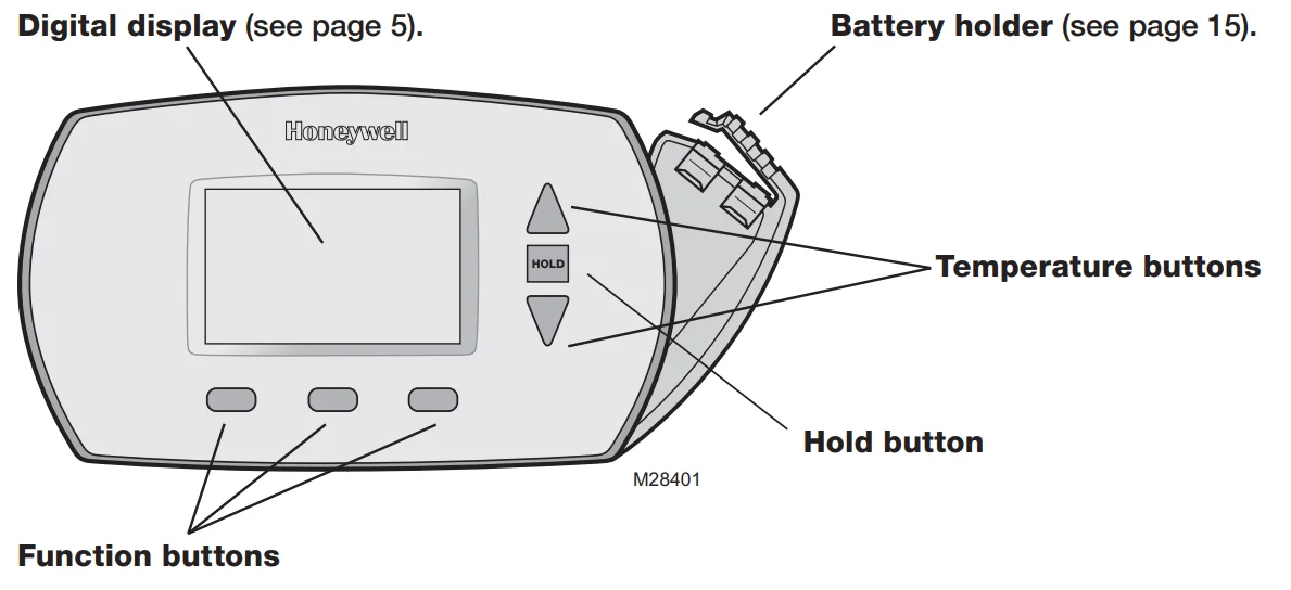 Honeywell RTH6350D1000 Programmable Thermostat-1