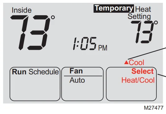 Honeywell RTH6350D1000 Programmable Thermostat-13
