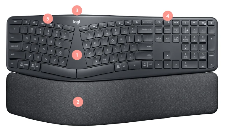 Logitech ERGO K860 Wireless Keyboard User Manual 1