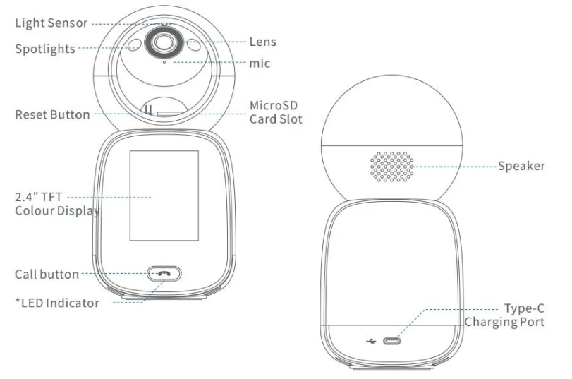 Noorio CL200 2K Indoor 2-Way Camera User Guide 2