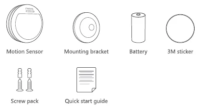 Noorio H300 Motion Sensor User Guide Noorio H300 Motion Sensor-1