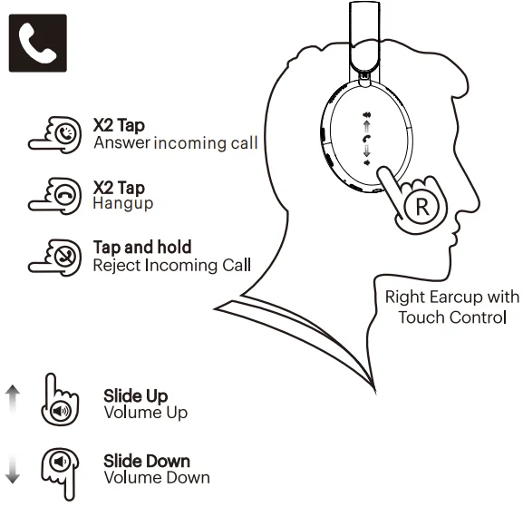 ONN 100094748 Wireless Over-Ear Headphones User Manual ONN 100094748 Wireless Over-Ear Headphones-4