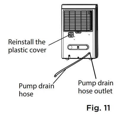 Pelonis PAD20C1AWT 20-Pint Dehumidifier User Guide 9