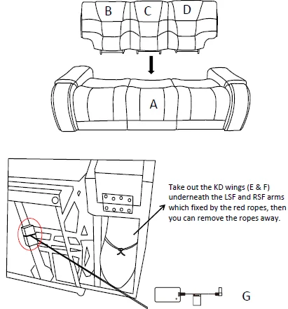 Rooms To Go 11081027 Dual Power Reclining Sofa User Guide Rooms To Go 11081027 Dual Power Reclining Sofa-1