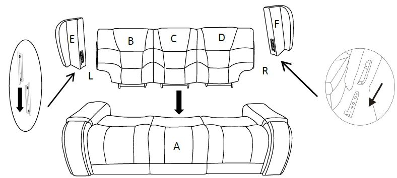 Rooms To Go 11081027 Dual Power Reclining Sofa User Guide Rooms To Go 11081027 Dual Power Reclining Sofa-2