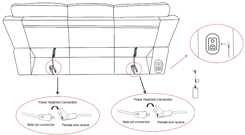 Rooms To Go 11081027 Dual Power Reclining Sofa User Guide Rooms To Go 11081027 Dual Power Reclining Sofa-3