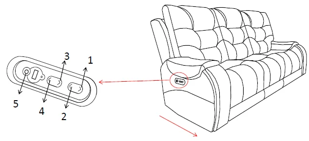 Rooms To Go 11081027 Dual Power Reclining Sofa User Guide Rooms To Go 11081027 Dual Power Reclining Sofa-4
