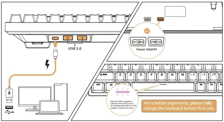 Royal Kludge RK84 Swappable Mechanical Wireless Keyboard User Manual Royal Kludge RK84 Swappable Mechanical Wireless Keyboard- 2
