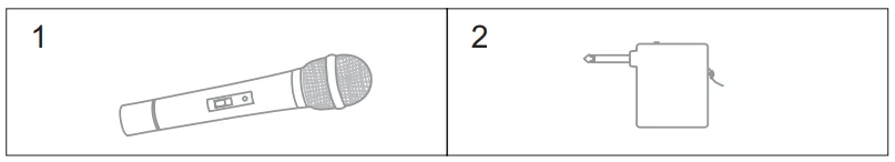 Singing Machine SMM107 UHF Wireless Microphone-1