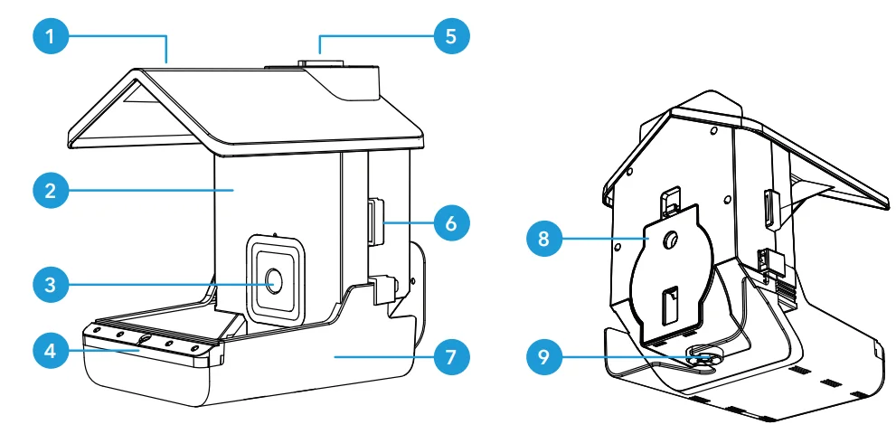 Wasserstein Bird Feeder Smart Camera Case-7