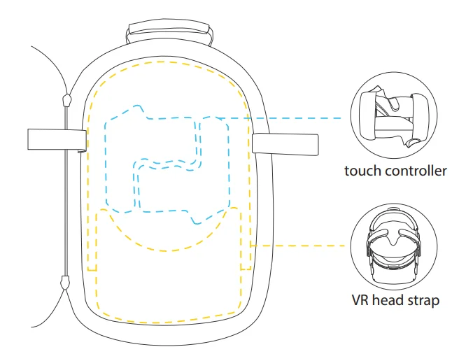 Wasserstein Carrying Case with Pro Head Strap for Oculus Quest 2 VR Instructions-2