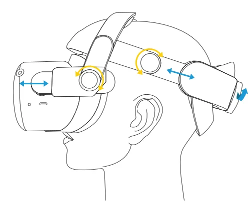 Wasserstein Carrying Case with Pro Head Strap for Oculus Quest 2 VR Instructions-5