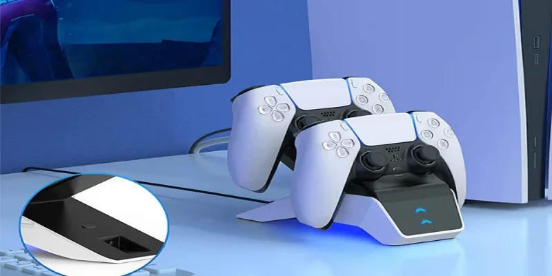 Wasserstein Charging Station for Sony PlayStation 5 Controller Instructions-feat image