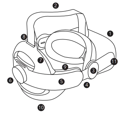 Wasserstein Head Strap for Oculus Quest 2-8